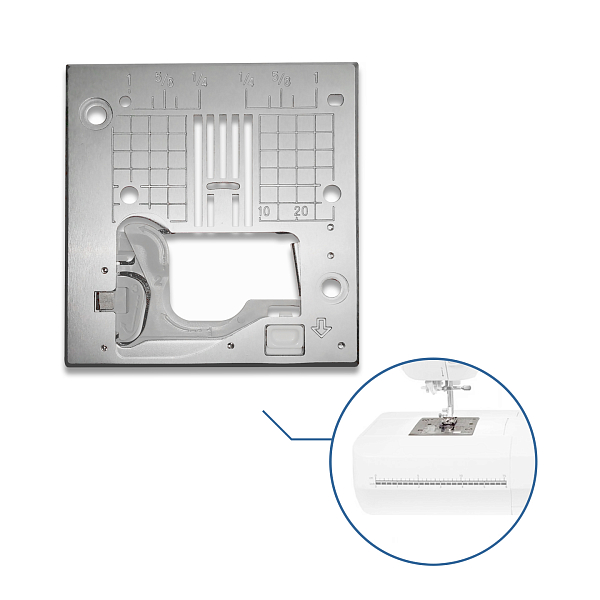 Игольная пластина Juki 400-79367 в сборе (HZL-F300,400,600)