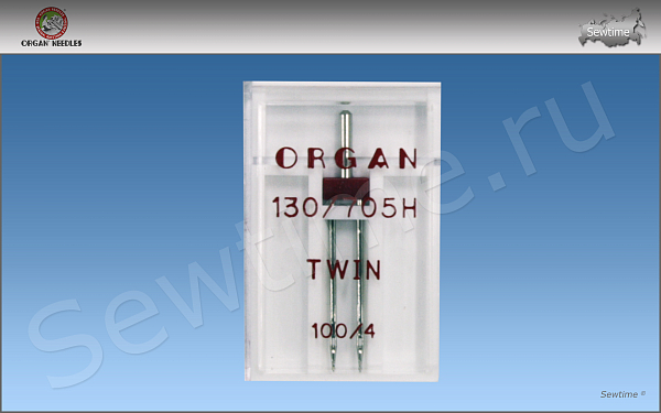 Иглы Organ двойные 1-100/4 130/705H